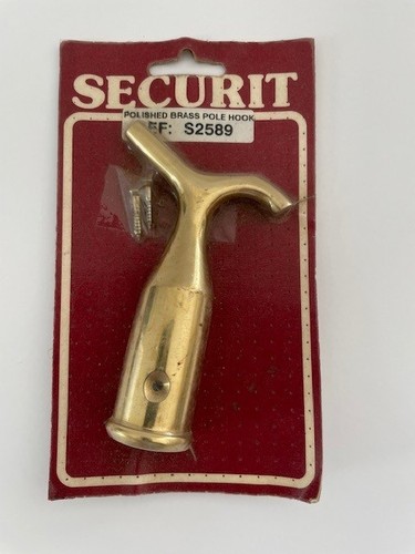 Brass pole hook for sash